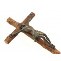 vechi crucifix colonial spaniol. vlastari de salcie & bronz. cca 1900 Argentina